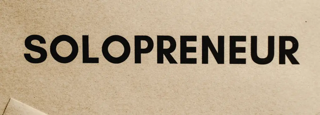 Solopreneur poster